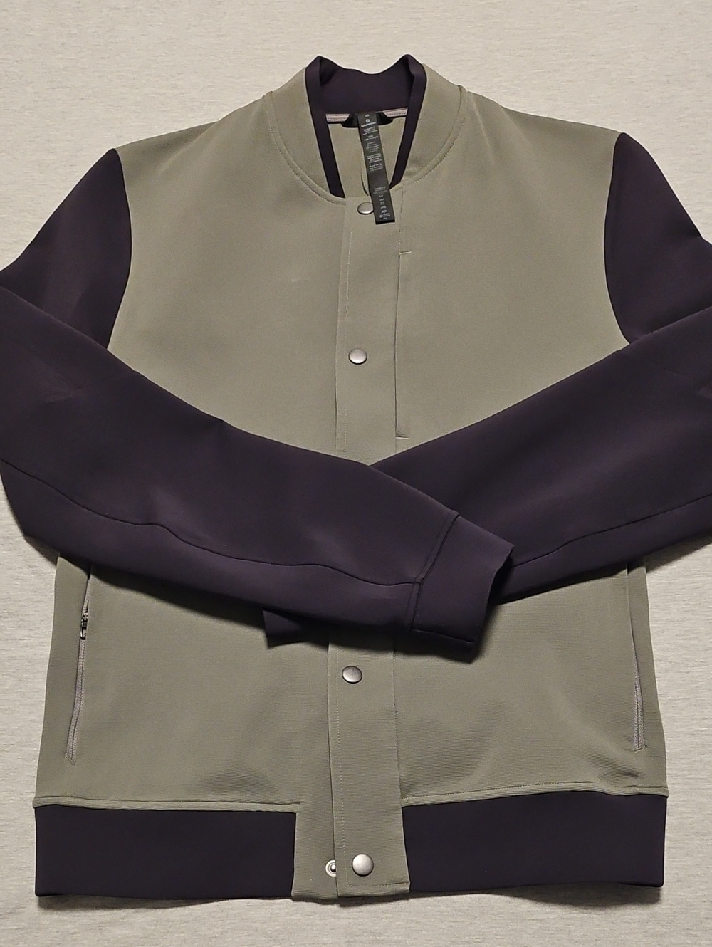 Lululemon Men's Olive & Black Bomber Jacket